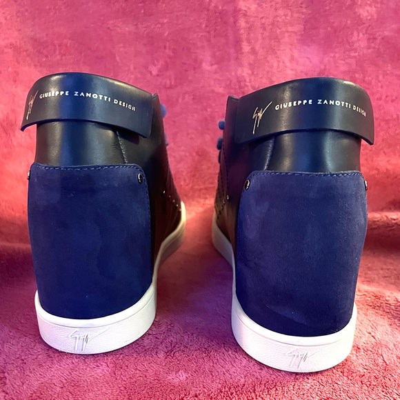 Giuseppe Zanotti High Top Wedge Hidden Hill Sneaker - Picture 2 of 12